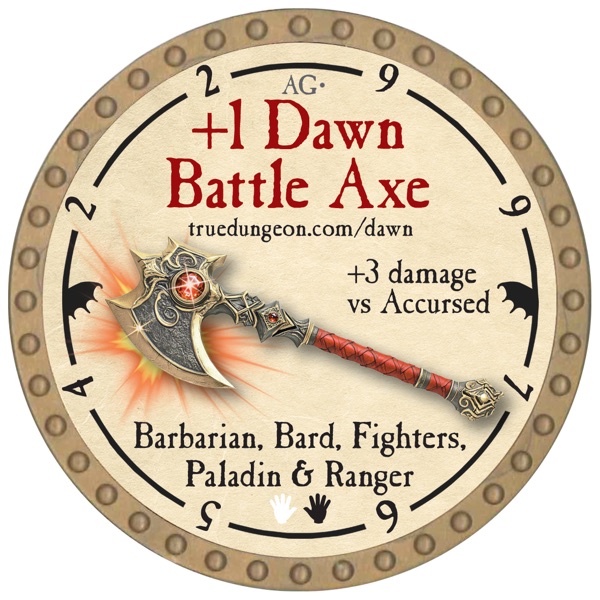 +1 Dawn Battle Axe - 2026 (Gold)