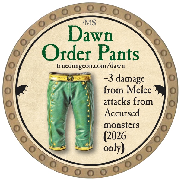 Dawn Order Pants - 2026 (Gold)