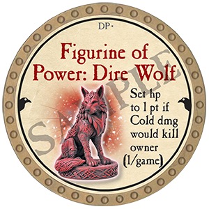 Figurine of Power: Dire Wolf - 2025 (Gold)