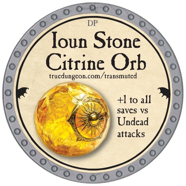 Ioun Stone Citrine Orb - 2026 (Platinum)