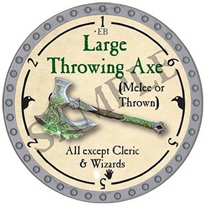 Large Throwing Axe - 2025 (Platinum)