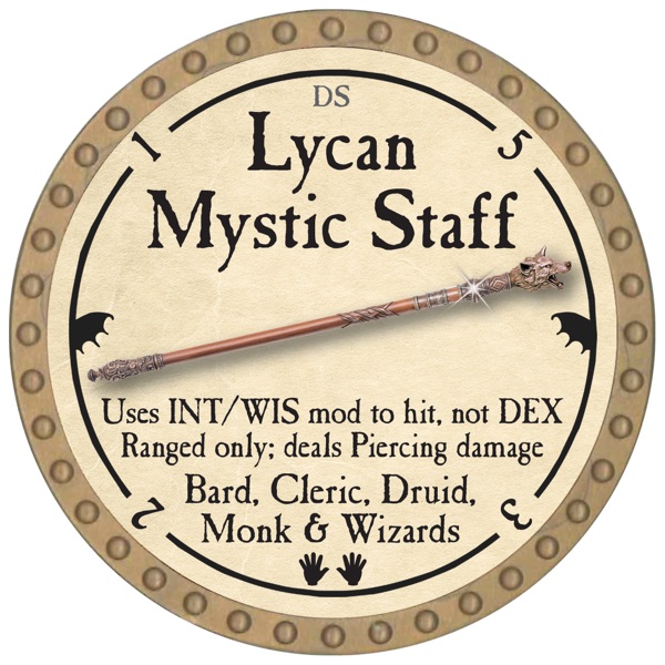 Lycan Mystic Staff - 2026 (Gold)