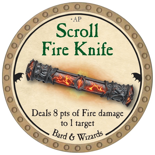 Scroll Fire Knife - 2026 (Gold)