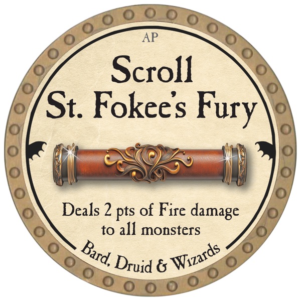 Scroll St. Fokee's Fury - 2026 (Gold)