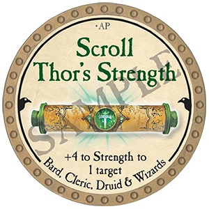 Scroll Thor's Strength - 2025 (Gold)
