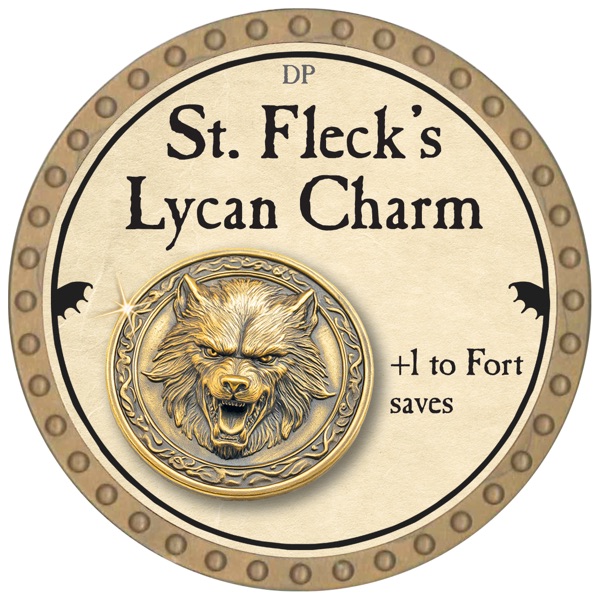 St. Fleck's Lycan Charm - 2026 (Gold)