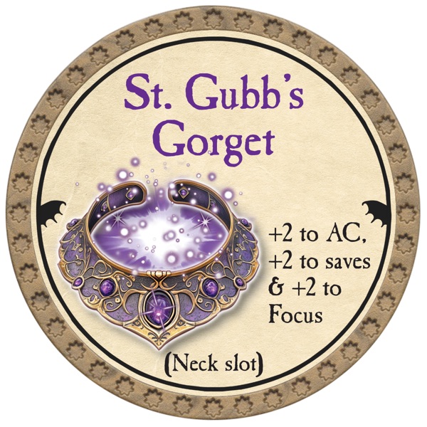 St. Gubb's Gorget - 2026 (Gold)